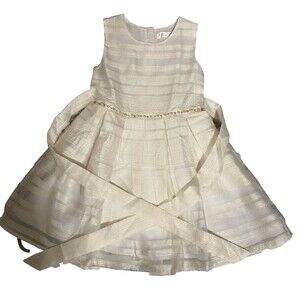 Bloom B Shirt Dress Girls Toddler 1- 2T Casual Formal Event White Sleeveless